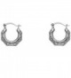 14k White Gold Fancy Filligree Hoop Earrings (13 x 13mm) - CO125HF4Q59