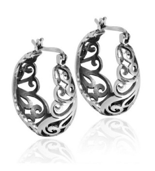 Graceful Swirls Sterling Silver Earrings