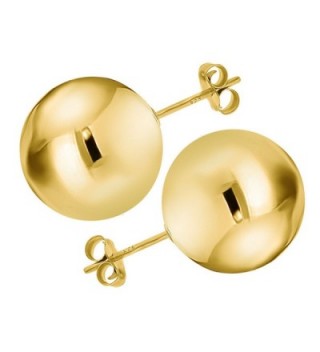 Gold Plated Sterling Silver Earrings in Women's Stud Earrings