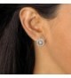 Zirconia Motion Earrings Platinum Silver in Women's Stud Earrings