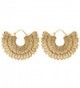 81stgeneration Women's Brass Gold Tone Egyptian Inspired Wing Tribal Ethnic Dangle Earrings - CO12LJ0D08F