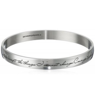Serenity Prayer Bangle Bracelet Fine Discreet Engraving - CS114XNDN2T