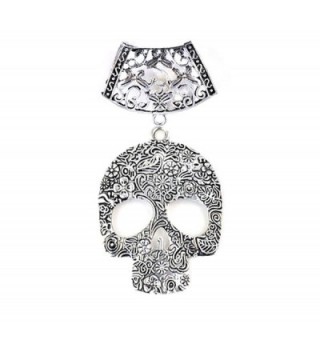 Huan Xun Skull Pendant Diy Jewelry Scarf Accessory Bails Tube Pendant - CU11CKG1FQ7