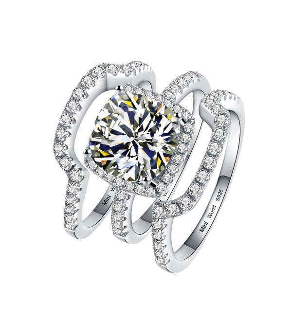 Cushion Princess Synthetic Diamond Engagement - CW12MAXKVAY