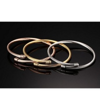 Stainless Stackable Bracelet Mealguet Jewelry in Women's Bangle Bracelets