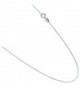 1mm Thin Rolo Style Italian Link Chain. Sterling Silver .925 Necklace. 14-16-18-20-22-24 Inches - C91268J8G4Z