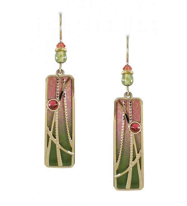 Adajio by Sienna Sky Olive Sunset Pink Column Overlay Earrings 7535 - CH11DMRS6QP
