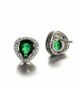 GULICX Shinning Emerald Zironia Earrings in Women's Stud Earrings