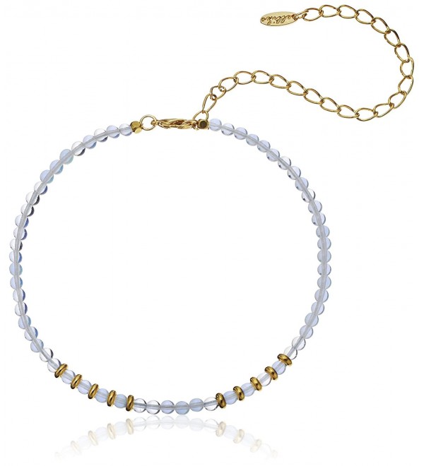 Ettika Still Surprise You Opal and Gold-Plated Brass Choker Necklace- 11" + 5" Extender - C412DAVNR0B