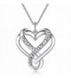 925 Sterling Silver Jewelry "I Love You" Love Heart Pendant Necklace - Endless - C61820E09WT