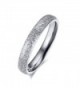 SHINYSO Womens 3mm Stainless Steel Sparkle Wedding Band Engagement Ring - C512BGKKBYT