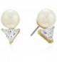 kate spade new york Triangle Pearl Stud Earrings - Clear - CF17YLUZSG0