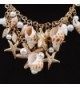Artificial Starfish Nautical Necklace Earrings in Women's Jewelry Sets