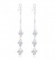 LY8 Fashion Jewelry Silver Tone Art Deco Long Tassel Dangle Drop Earrings for Elegant Women - Grapes - CD17Z3XD9LS