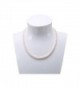 JYX Natural White Freshwater Cultured Pearl Necklace 18-Inches - CO12OD3SQ3I