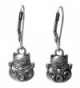 Sabai NYC Silver Tone Fortune Cat Maneki Neko Charm Dangle Earrings - CP1888RQ3L4
