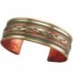 Tibetan Energy Metal Cuff Bracelet Healing Ribbon Pattern - CT183NE455L