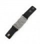 Premium Rhinestones Leather Bracelet Black