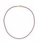 Plated 1 8mm Burgundy Leather Necklace