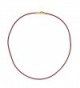 Plated 1 8mm Burgundy Leather Necklace