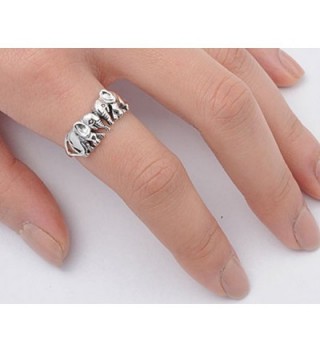 Womens Elephant Classic Sterling Silver