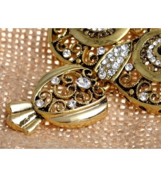 Alilang Antique Golden Rhinestone Embellish