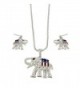 Republican Elephant or Democratic Donkey Necklace Earring Set - C2122G9XXFX