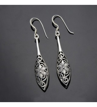 EVER FAITH Sterling Inspired Filigree in Women's Drop & Dangle Earrings