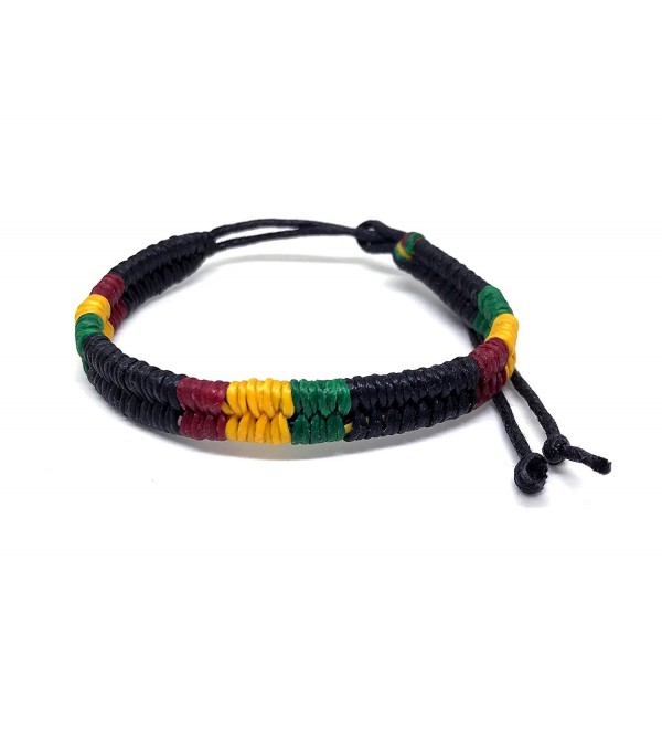 Rasta Jamaican Bob Marley Bracelet Cotton Wristband for Unisex ...