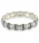 Napier Silver-Tone Textured Stretch Bracelet - C5115BSOQ8Z