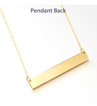 Lazycat Stainless Necklace Engravable Pendant in Women's Pendants