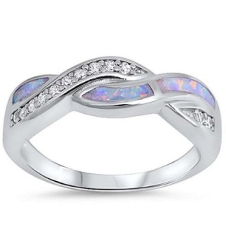 Infinity Crisscross Crossover Zirconia Sterling