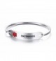 PJ Jewelry Pacemaker -Medical Alert ID Oval Fit Bangle Bracelets for Ladies With Black Deep Engraving - CA17YQXHYQ0