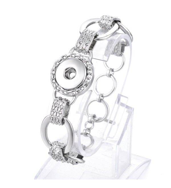Vocheng Snap Charms Bracelet 18mm Button Interchangeable Jewelry Nn-350 - C1120299QV9