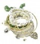 Huan Xun Multi-Strand Stretch Bracelet with Pearl Love Heart Charm Pendant - CE110ZF2LJ5