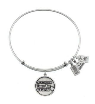 Wind and Fire Stronger Than the Storm Charm Bangle Silvertone - CN11AVXAOAB