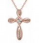 Pendant Necklace Infinity Crystal Jewelry - rose Gold - C612GIC1S9H