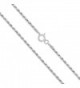 Sterling Silver 1mm Rope Chain Necklace- 14" - 36" - CW11KN18UB9