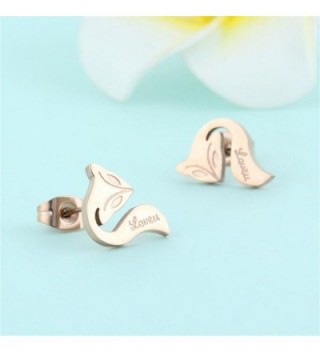 HIJONES Jewelry Stainless Fox shape Earrings in Women's Stud Earrings