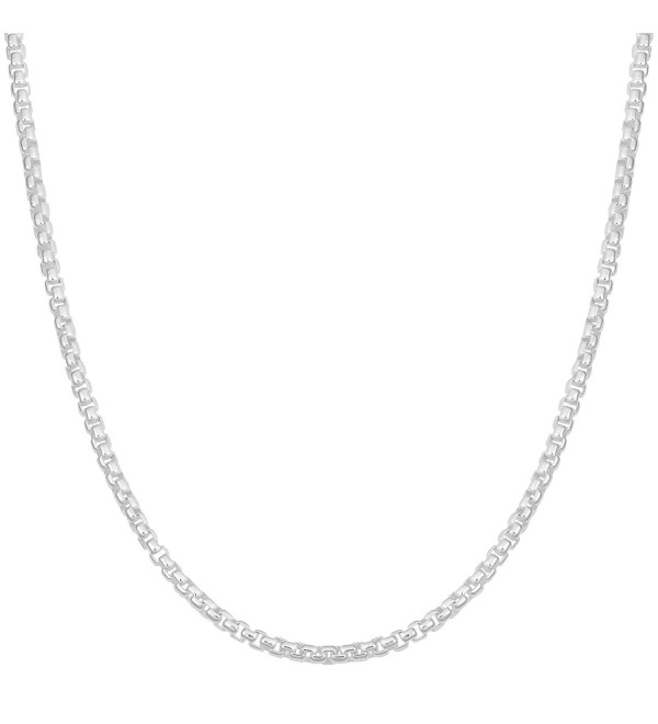 Sterling Silver High Polished 1.5mm Round Box Link Chain (16- 18- 20- 22- 24- 30 or 36 inch) - CJ12CEYGJKB