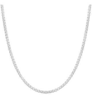 Sterling Silver High Polished 1.5mm Round Box Link Chain (16- 18- 20- 22- 24- 30 or 36 inch) - CJ12CEYGJKB