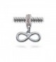 Bling Jewelry Simulated Infinity Sterling in Women's Charms & Charm Bracelets