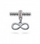 Bling Jewelry Simulated Infinity Sterling in Women's Charms & Charm Bracelets