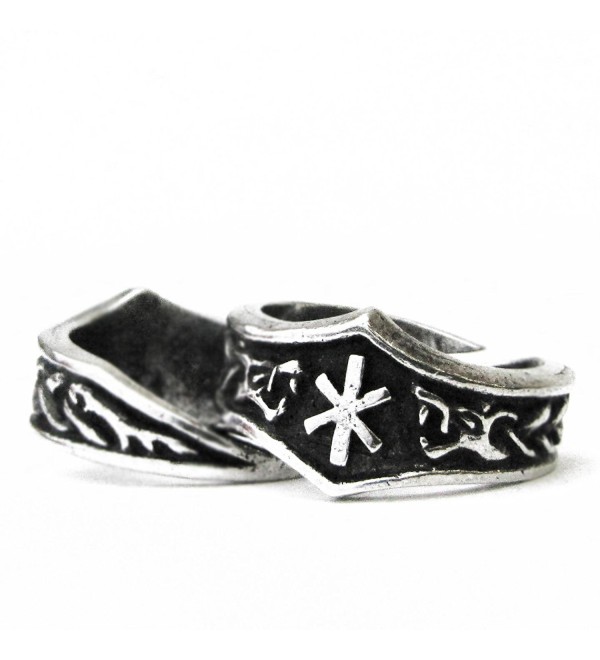 Runic Ring -Futhark Unisex Viking Pewter Adjustable - CX187WD87GT