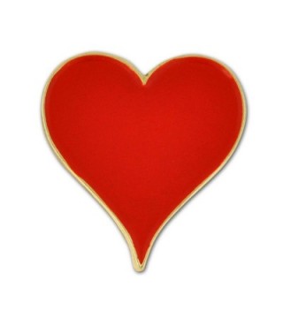 PinMart's Playing Cards Red Hearts Suit Enamel Lapel Pin - C712IJW2N2Z