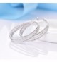 GULICX Jewelry Closure Silver earring in Women's Hoop Earrings