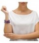 Genuine Purple Amethyst Stretch Bracelet in Women's Link Bracelets
