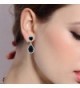 EleQueen Sterling Zirconia Birthstone Teardrop in Women's Drop & Dangle Earrings