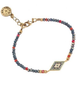 Tom Alice Bracelets Crystal Diamond shaped - Navy-blue - C5185NZ0UNO