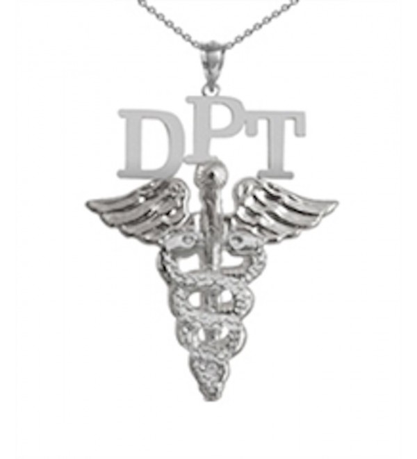 NursingPin - Doctor of Physical Therapy DPT Necklace in Silver Jewelry and Gifts - CQ1179I2MWR